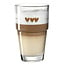 Leonardo Latte Macchiato Glas hearts 410ml - 2 Stuks Stapelbaar