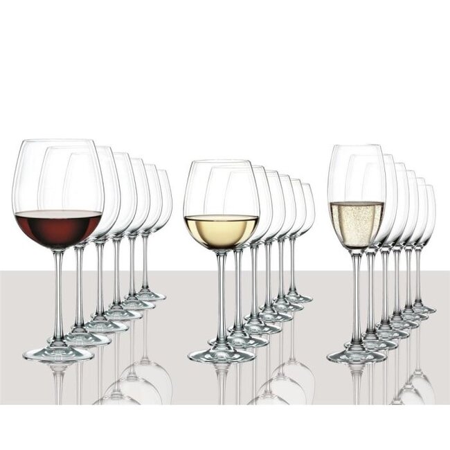 Nachtmann Vivendi Glazenset – 18-delig – Kristalglas – Voor Rood, Wit en Champagne