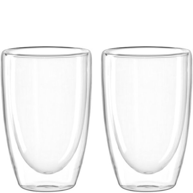 Leonardo Dubbelwandig Latte Macchiato Glas - Set van 2 - DUO - 400ml