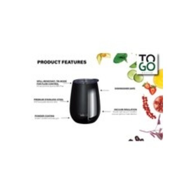 Scanpan Cadeauset - Wijnfles + 2 bekers - 2GO - Persian Red