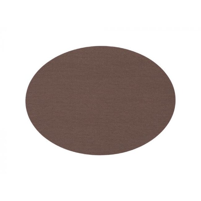 Mesapiu Placemat Canvaslook Ovaal  Bruin