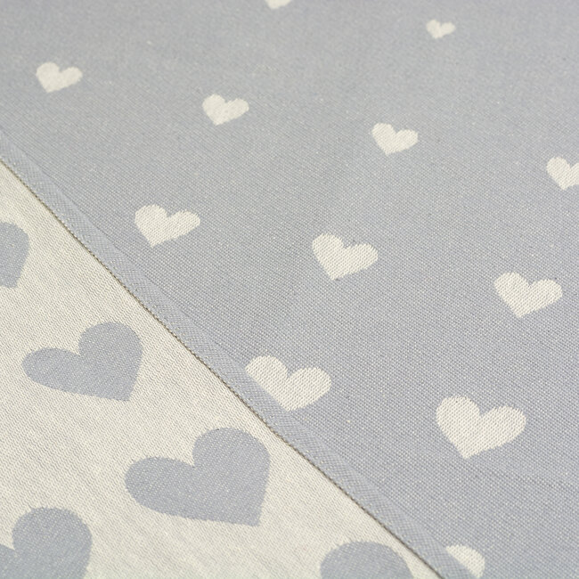 Bunzlau Castle Theedoek Hartjes Grijs