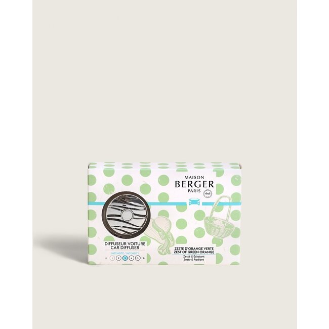 Lampe Berger Autoparfum Startersset + 1 navulling Zest of Green Orange