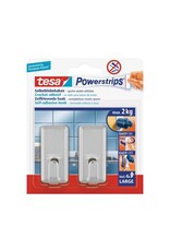 Tesa Powerstrips Large Classic 2KG - Chroom 2 stuks