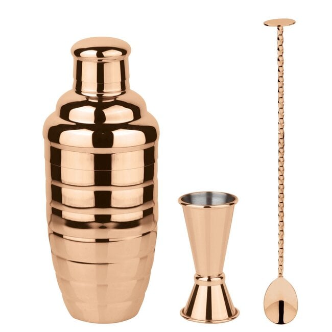 Paderno Cocktailset Bombay Koper 3-Delig