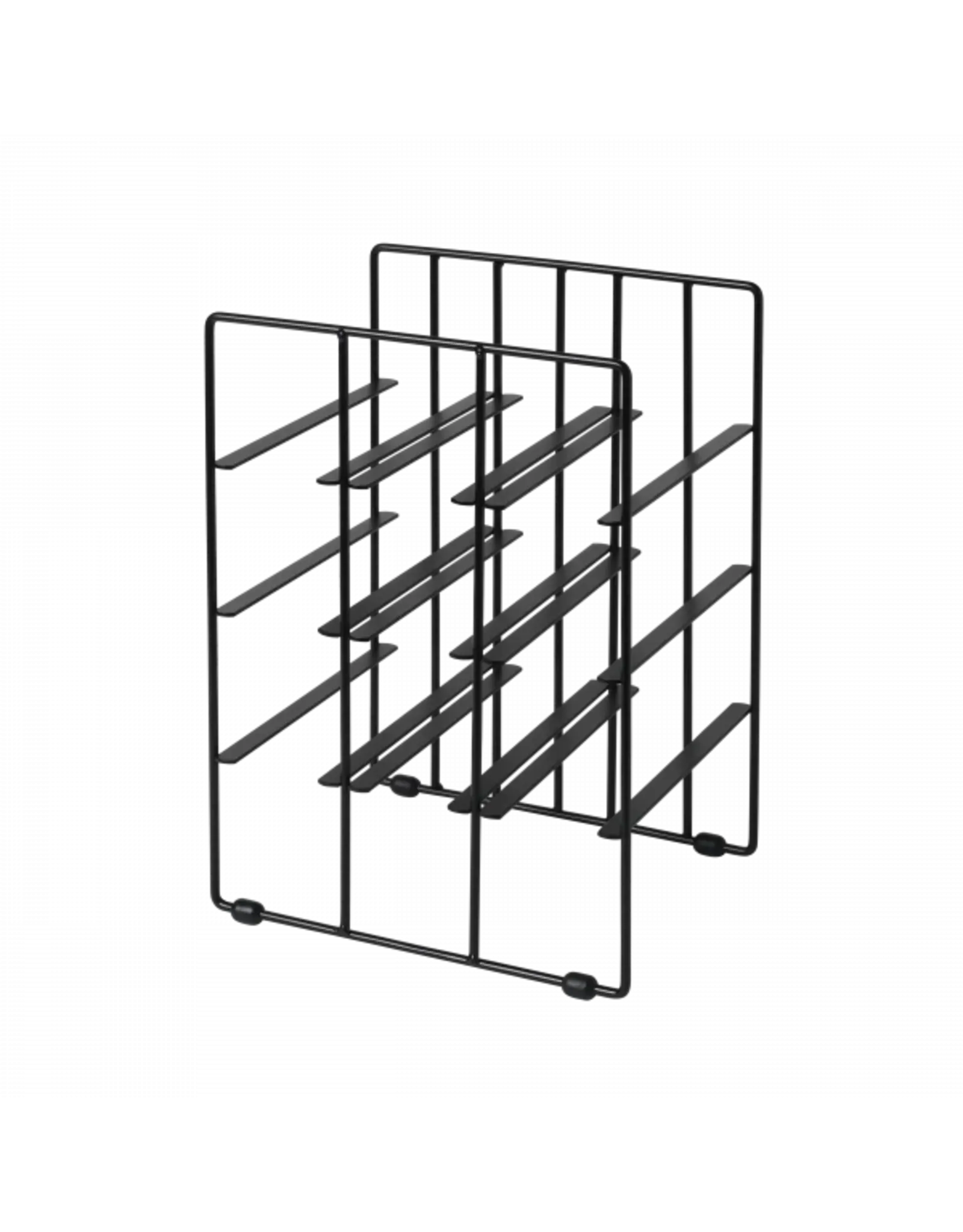 Blomus Wijnflessenrek Pilare - Zwart -  Voor 9 Flessen