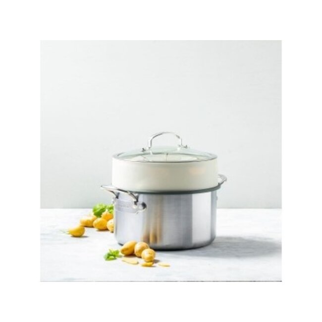 Greenpan Steamy Cream 24cm - Stoominzet
