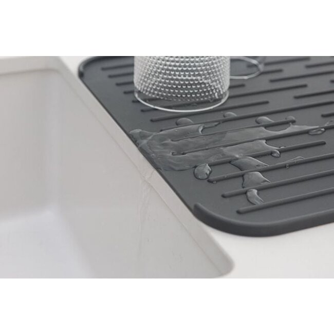 Brabantia Afdruipmat Silicone Donker Grijs