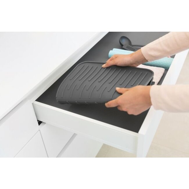 Brabantia Afdruipmat Silicone Donker Grijs