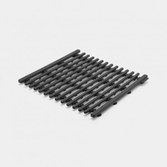 Brabantia SinkSide Siliconen Gootsteenmat – Verstelbaar & Flexibel – Dark Grey
