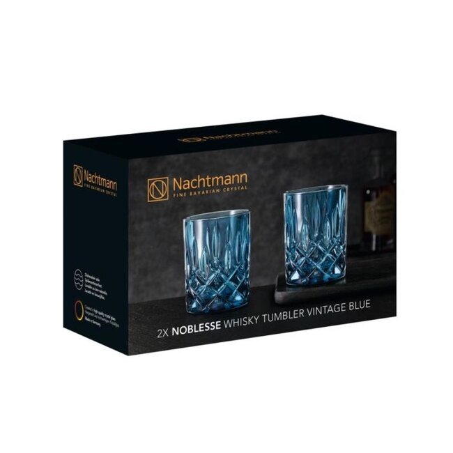 Nachtmann Whiskyglas Noblesse Vintage Blue 295ml - 2 Stuks