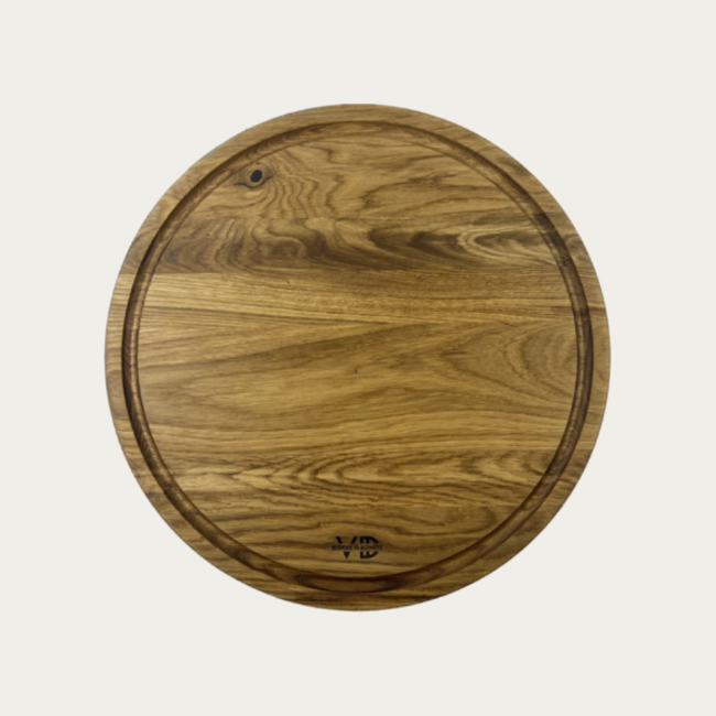 Blocks & Boards Snijplank Rond Eikenhout Met Sapgeul 40cm