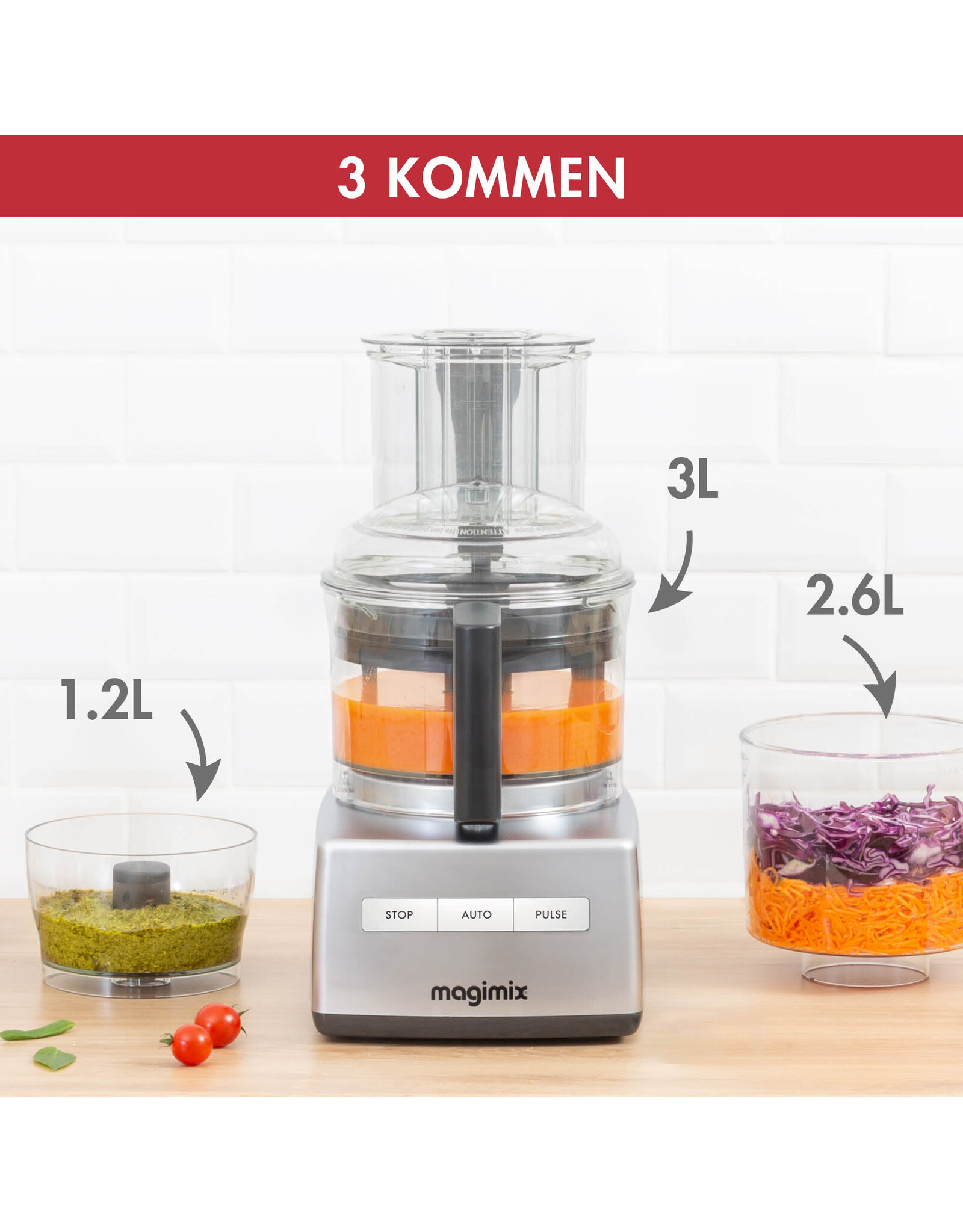 Magimix Foodprocessor Cuisine System 4200 XL Mat Chroom