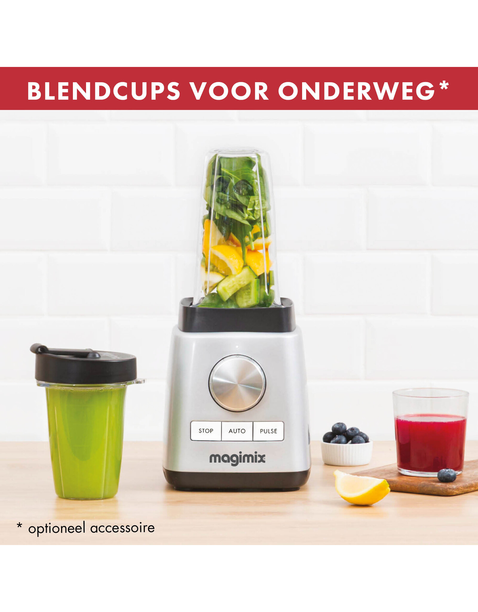 Magimix Blender Power 4 Rood