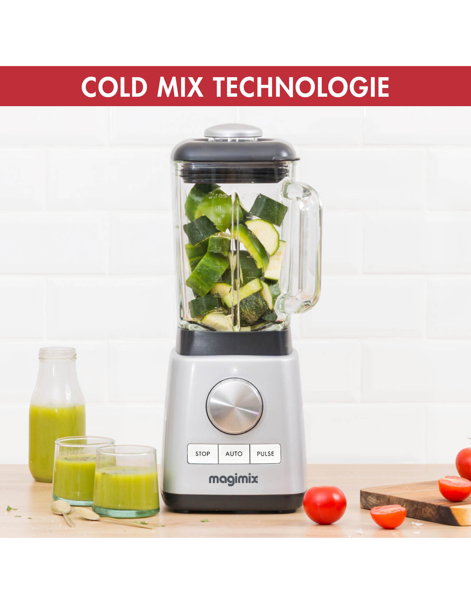 Magimix Blender Power 4 Mat Chroom