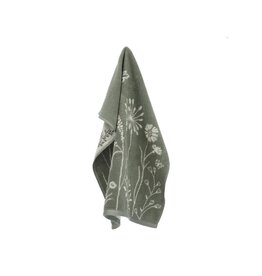 Bunzlau Castle Keukendoek Wilde Bloemen Dark Green