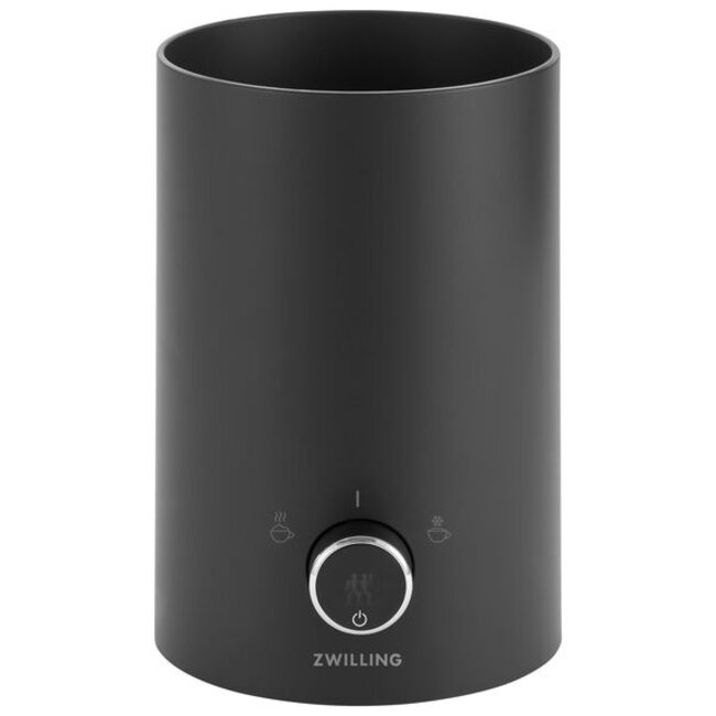 Zwilling Enfinigy Elektrische Melkopschuimer Zwart – Warm & Koud Schuim – 350 ml – RVS Beker & Inductiewarmte