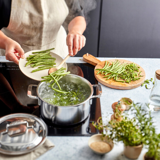 Demeyere Kookpan Silver 7 met dubbelwandige deksel - 20cm