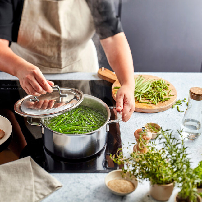 Demeyere Kookpan Silver 7 met dubbelwandige deksel - 20cm