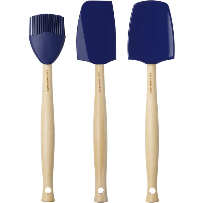 Le Creuset Spatels Premium Azure Blauw - Set van 3 stuks