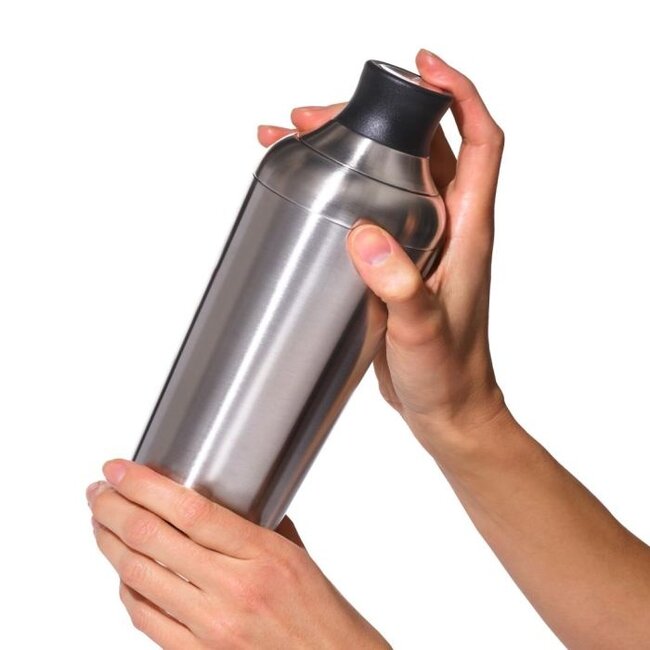 OXO SteeL Cocktailshaker – 700 ml – Dubbelwandig RVS – Met Ingebouwde Zeef