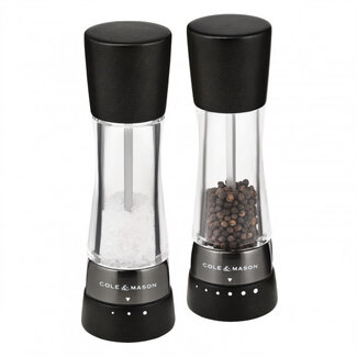 Cole & Mason Peper- en zoutmolen Derwent Zwart Hout 190mm