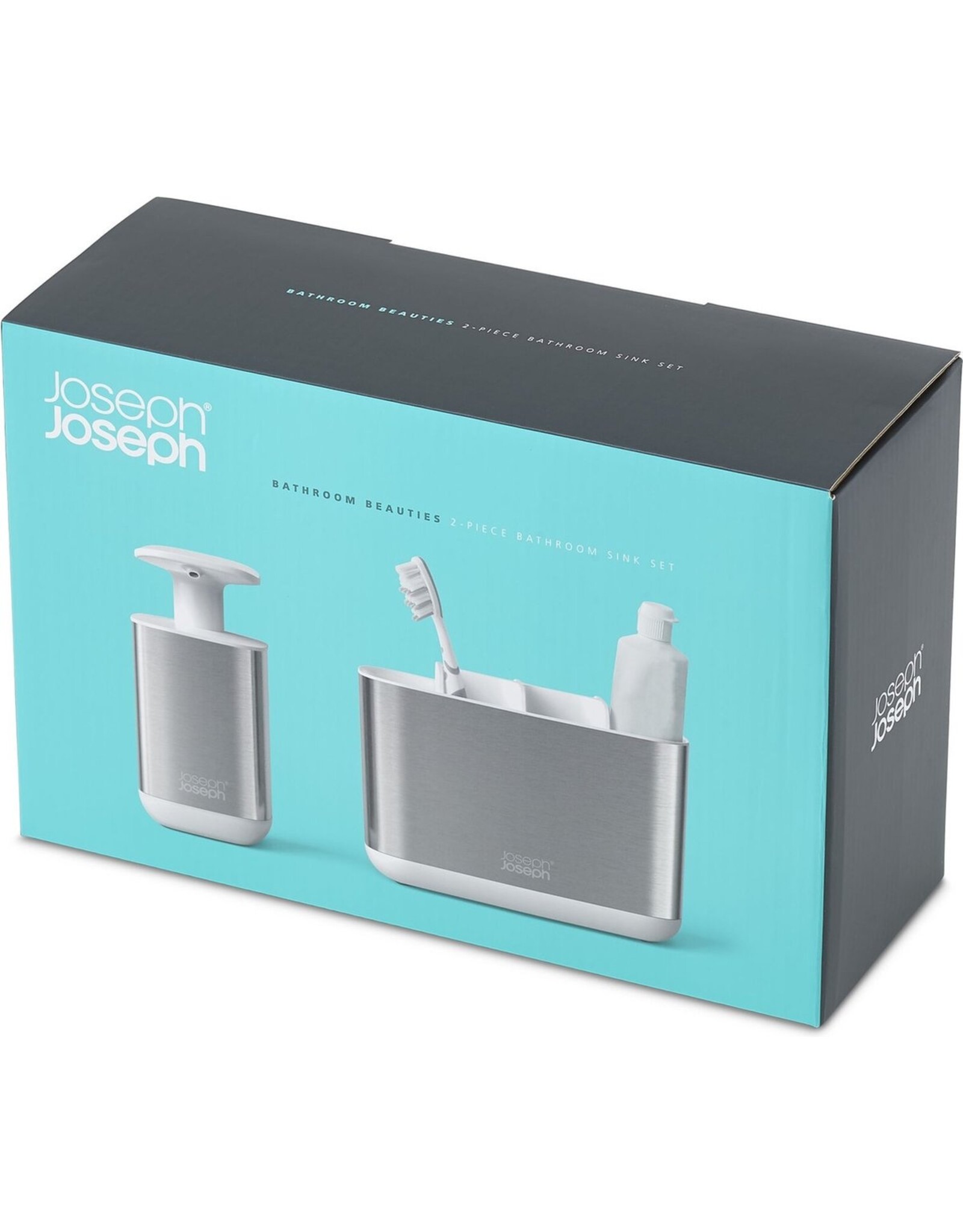 Joseph Joseph Girtset Badkamer Beauties Set van 2 Zilver