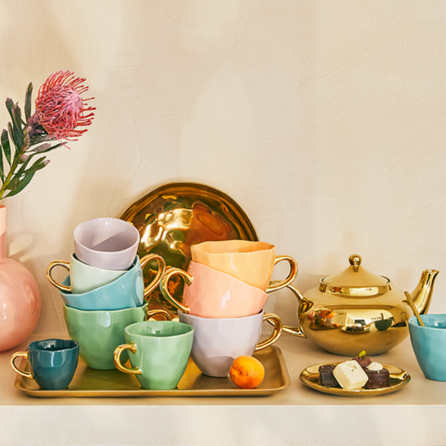 Urban Nature Culture Mok Cappuccino/Thee Good Morning Aqua/Turqouise