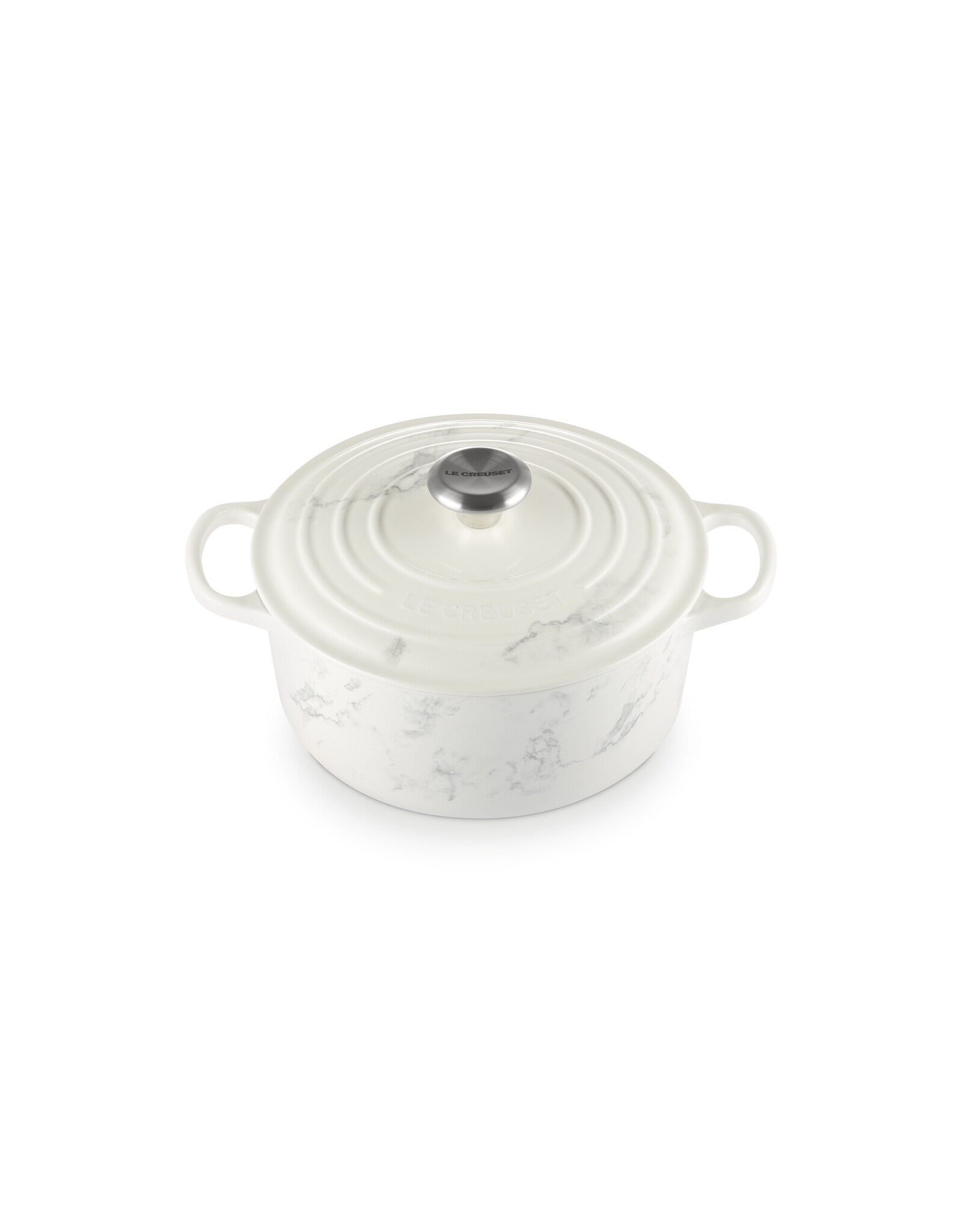 Le Creuset Braadpan Signature Wit Marmer 24cm