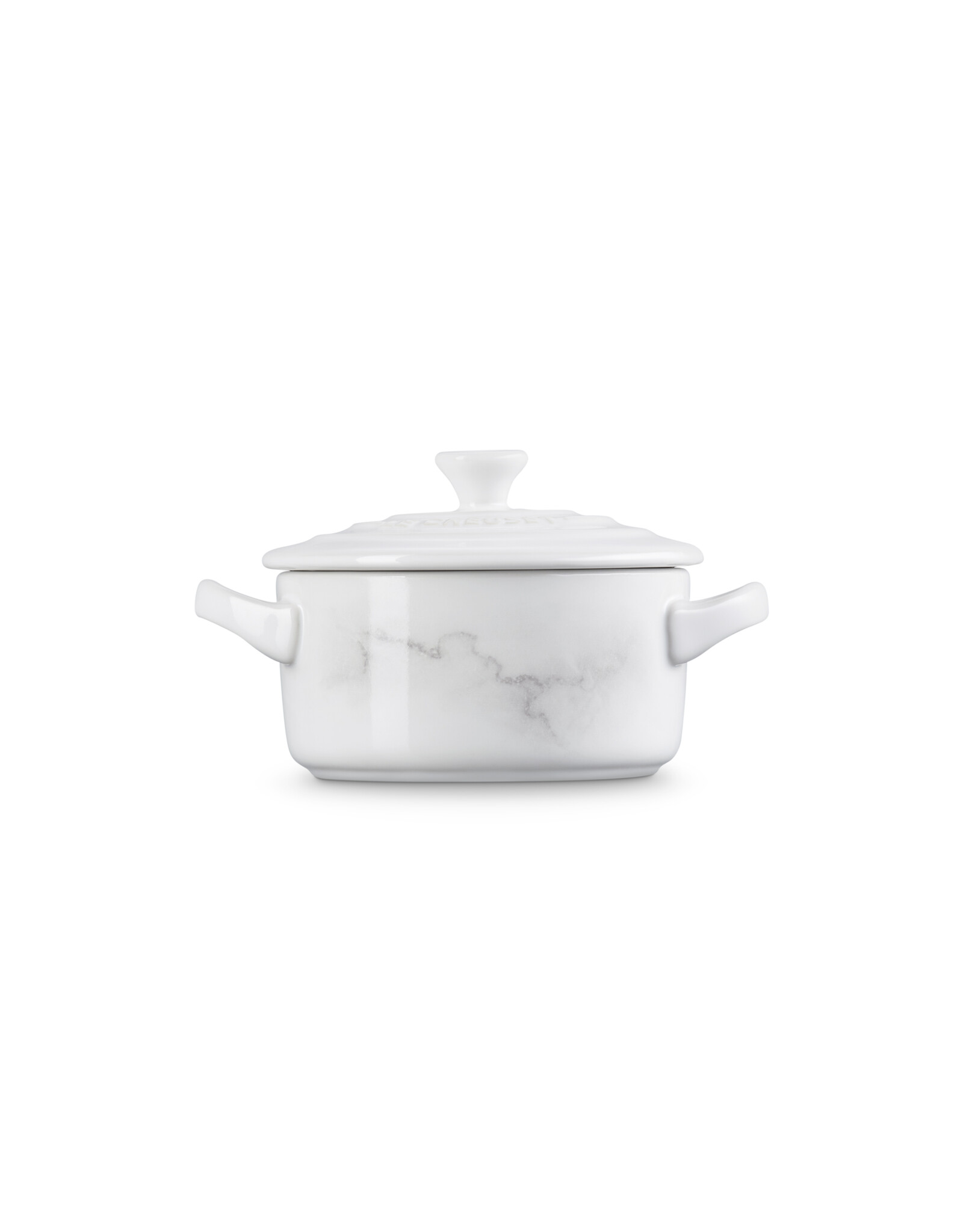 Le Creuset Mini-Cocotte Marmer Wit 10cm