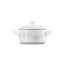 Le Creuset Mini-Cocotte Aardewerk Marmer Wit 10cm