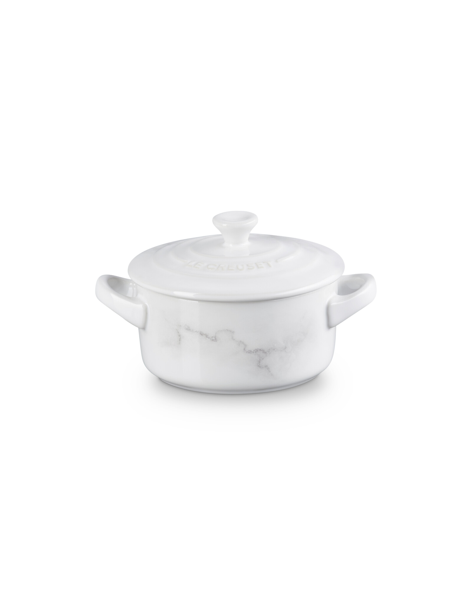 Le Creuset Mini-Cocotte Marmer Wit 10cm