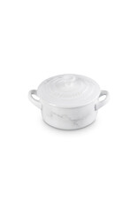 Le Creuset Mini-Cocotte Marmer Wit 10cm