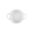 Le Creuset Mini-Cocotte Aardewerk Marmer Wit 10cm