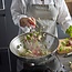 Demeyere Wok 32 cm met Gratis RVS Spatel, Professionele RVS wok met 7-lagenmateriaal en Silvinox voor perfecte warmteverdeling