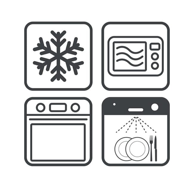 Peugeot Appolia Vierkante Keramische Ovenschaal Diepblauw 21 cm