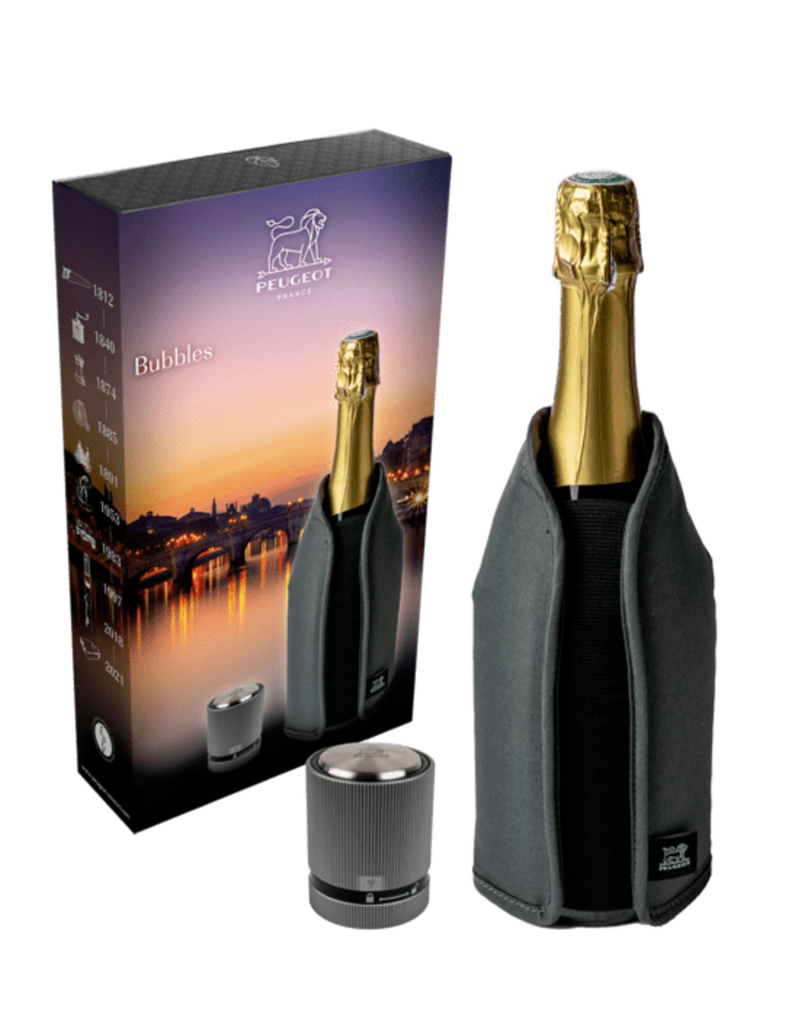 Peugeot Bubbles Geschenkdoos - Koeler en Champagnestop