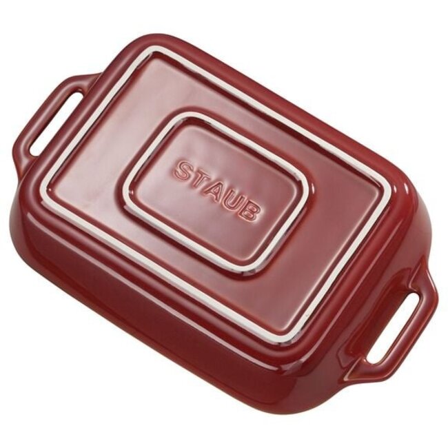 Staub Rechthoekige Ovenschaal Keramiek Oud-Koper 27x20 cm – Luxe Serveer- en Ovenschaal