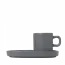 Blomus Set 2 Espresso Kopjes Pilar Pewter 50ml