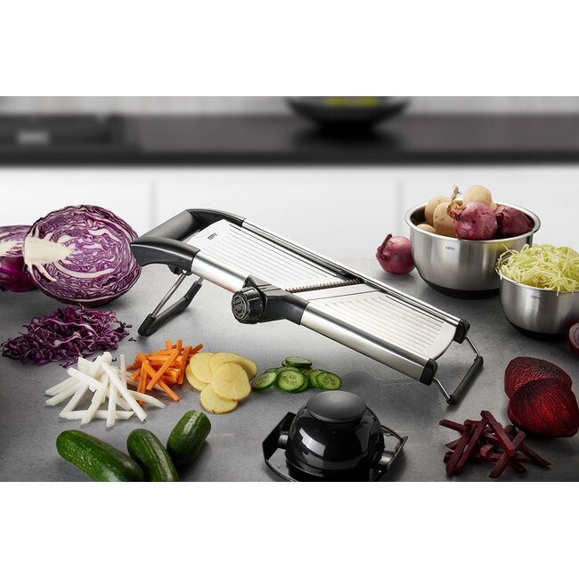 Gefu Mandoline VOLARI – Verstelbaar – Voor Flinterdunne Plakjes