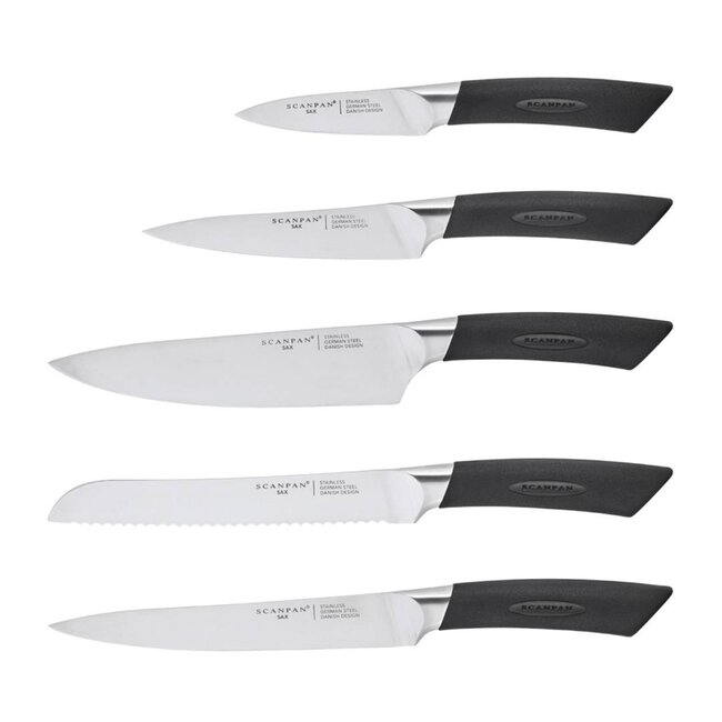 Scanpan Messenblok met messen en messenslijper - 6-Delig