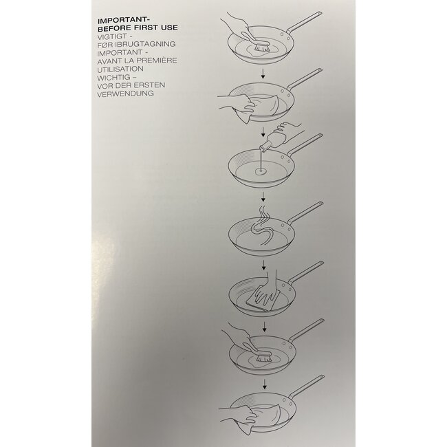 Scanpan Black Iron Koekenpan 22cm – Robuuste Plaatstalen Pan van Koolstofstaal