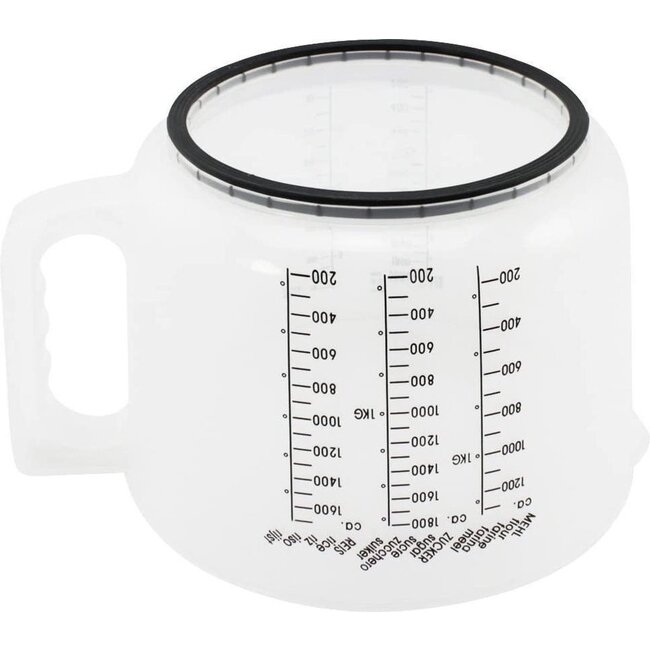 Kunststof maatbeker met deksel - 2 liter