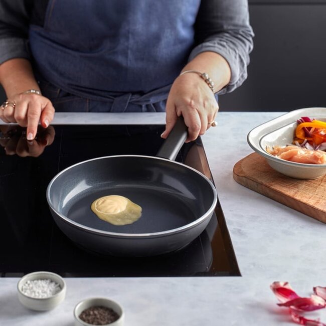 Demeyere Koekenpannen Alu Comfort 3 Ceraforce - 24+28cm PFAS-VRIJ