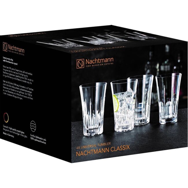 Nachtmann Universeel Glas Classix - 344 ml - Set 4 stuks
