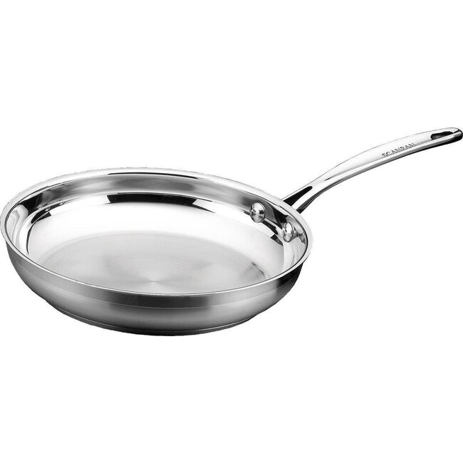 Scanpan Impact RVS Koekenpannenset – 20 cm & 28 cm – Volledig zonder anti-aanbaklaag – Inductie