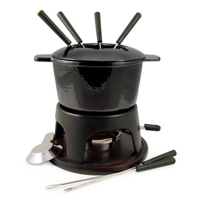 Swissmar Fondue Set Sierra Metallic Zwart 12-Delig