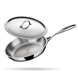 Stahl Koekenpan Triply 20 cm  + deksel
