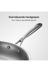 Stahl Koekenpan Triply Met Deksel 20cm