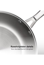 Stahl Koekenpan Triply Met Deksel 20cm